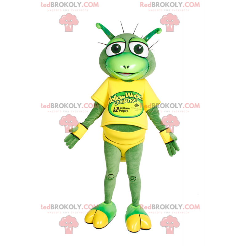 Little frog mascot with big eyes - Redbrokoly.com
