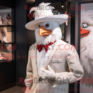 White Roosters mascot...