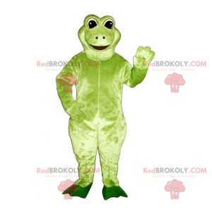 Mascotte de petite grenouille souriante - Redbrokoly.com