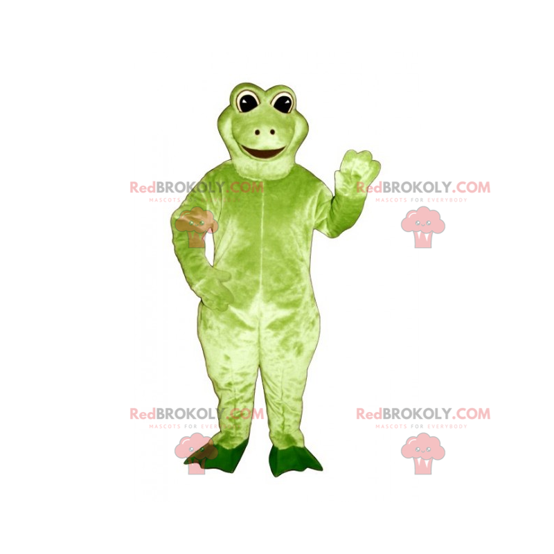 Kleines lächelndes Froschmaskottchen - Redbrokoly.com