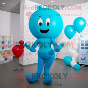 Cyan Herzförmige...