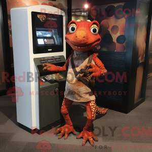 Rust Geckos-mascottekostuum...