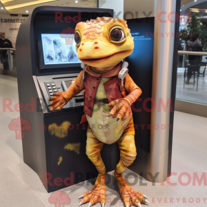 Rust Geckos-mascottekostuum...