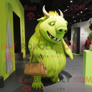 Postava maskota Lime Green...