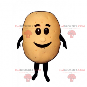 Pequeno mascote de batata com cara - Redbrokoly.com