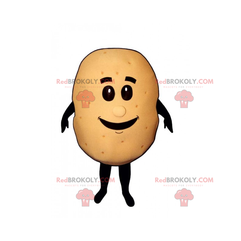 Pequeno mascote de batata com cara - Redbrokoly.com