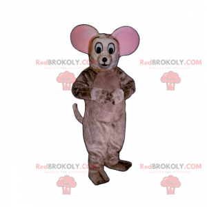 Little mouse mascot with big ears - Redbrokoly.com