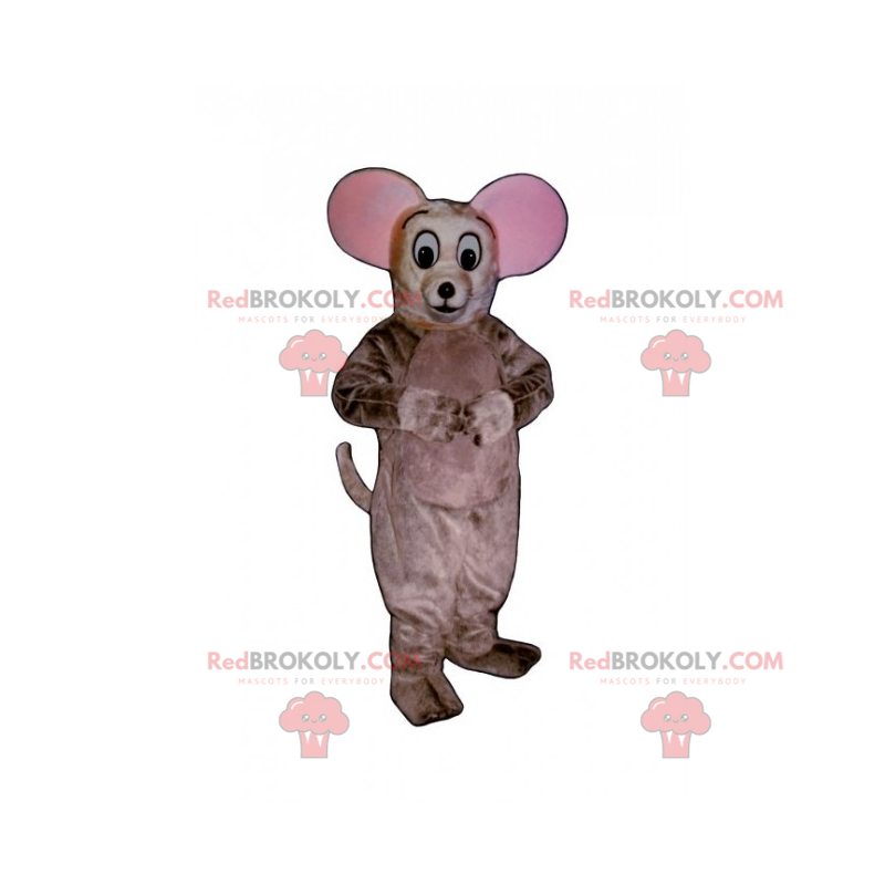 Little mouse mascot with big ears - Redbrokoly.com