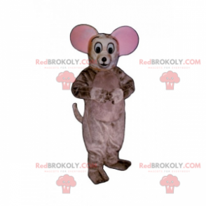 Little mouse mascot with big ears - Redbrokoly.com