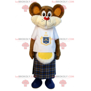 Little mouse mascot in a kilt - Redbrokoly.com