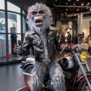Sølv bavian maskot...