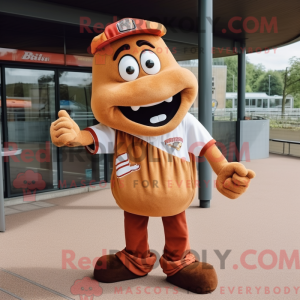 Brown Currywurst mascot...