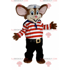 Ratinho mascote em traje de marinheiro - Redbrokoly.com