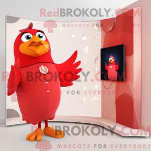 Red Dove maskotdraktfigur...