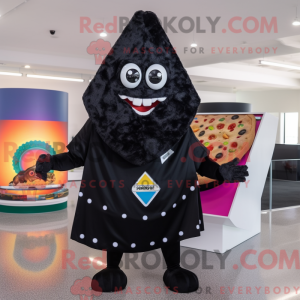 Postava maskota Black Pizza...