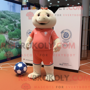 Peach Glyptodon Maskottchen...