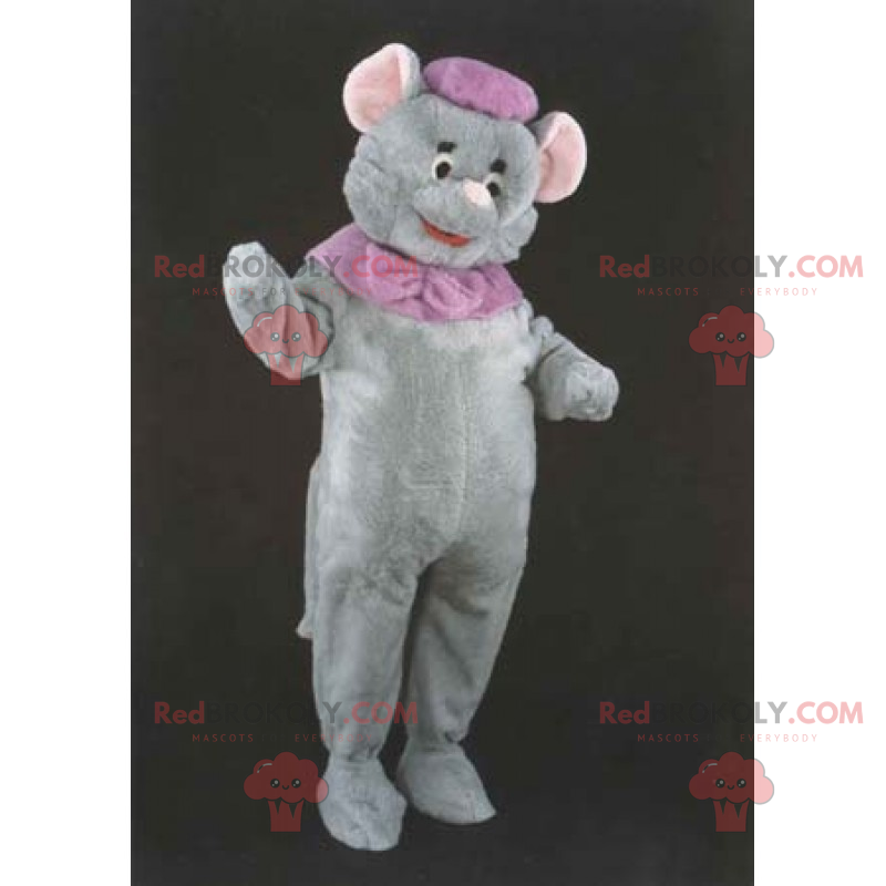 Pequeño sombrero y mascota gris ratón - Redbrokoly.com Pequeño sombrero y mascota gris ratón - Redbrokoly.com