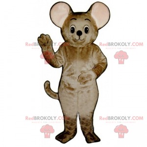 Mascote ratinho marrom - Redbrokoly.com