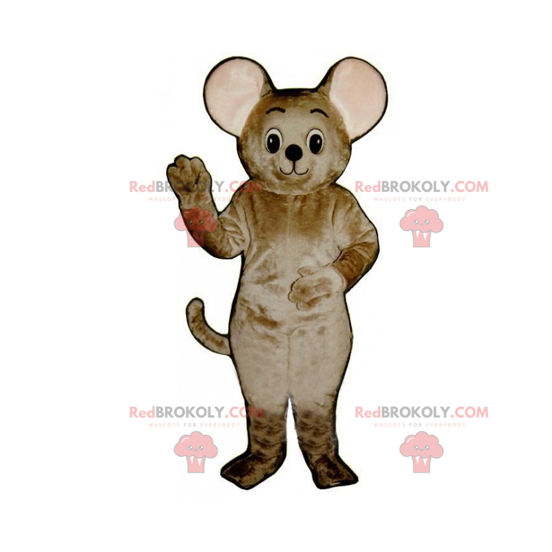 Little brown mouse mascot - Redbrokoly.com