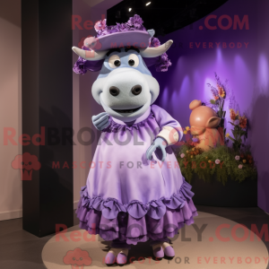Lavendel ku maskot kostyme...