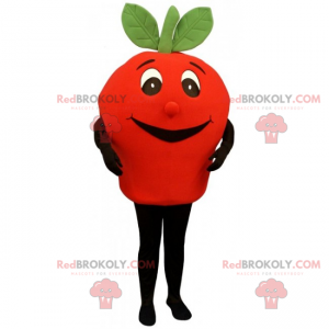 Mascotte de petite tomate souriante - Redbrokoly.com