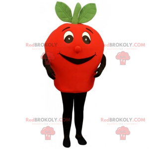 Piccola mascotte sorridente del pomodoro - Redbrokoly.com