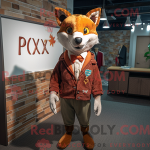Rust Fox-maskotdraktfigur...