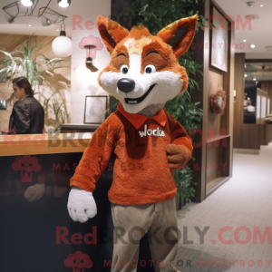 Disfraz de mascota Rust Fox...
