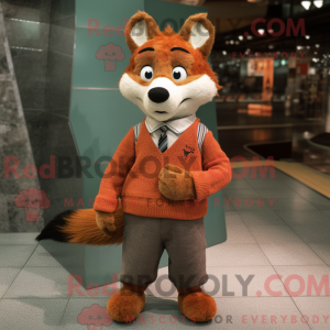 Rust Fox mascotte kostuum...