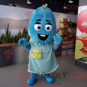 Cyan Falafel Maskottchen...
