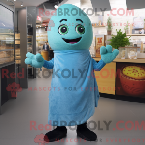Cyan Falafel Maskottchen...