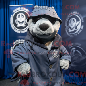 Silver Navy Seal maskot...