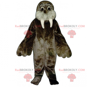 Walross-Maskottchen mit großen Augen - Redbrokoly.com