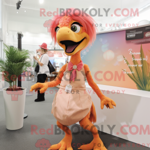 Peach Deinonychus maskot...