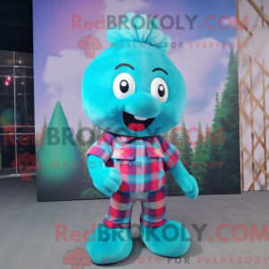 Cyan Candy Maskottchen...