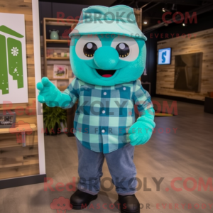 Cyan Candy Maskottchen...