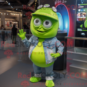 Limegrøn Gyro maskot...