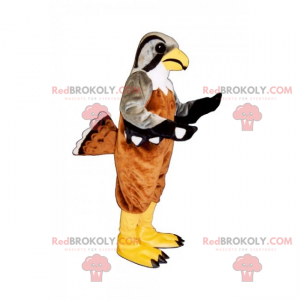 Mascotte de pigeon au plumage soyeux - Redbrokoly.com
