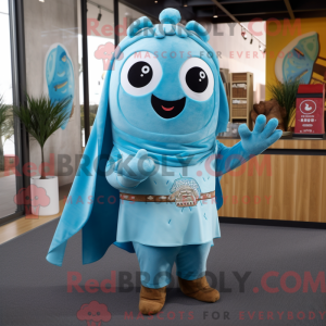 Postava maskota Sky Blue...