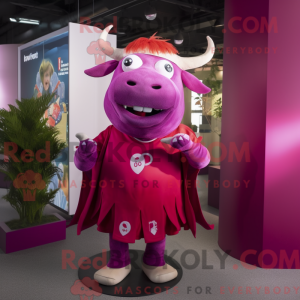 Disfraz de mascota Magenta...