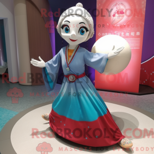 Akrobat maskot kostume...