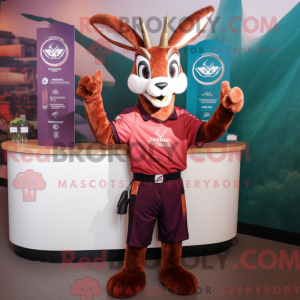 Maroon Gazelle maskot...