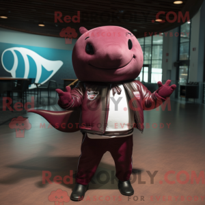 Máscara Maroon Narwhal com...