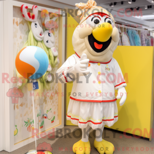 Cream Hens maskotdraktfigur...
