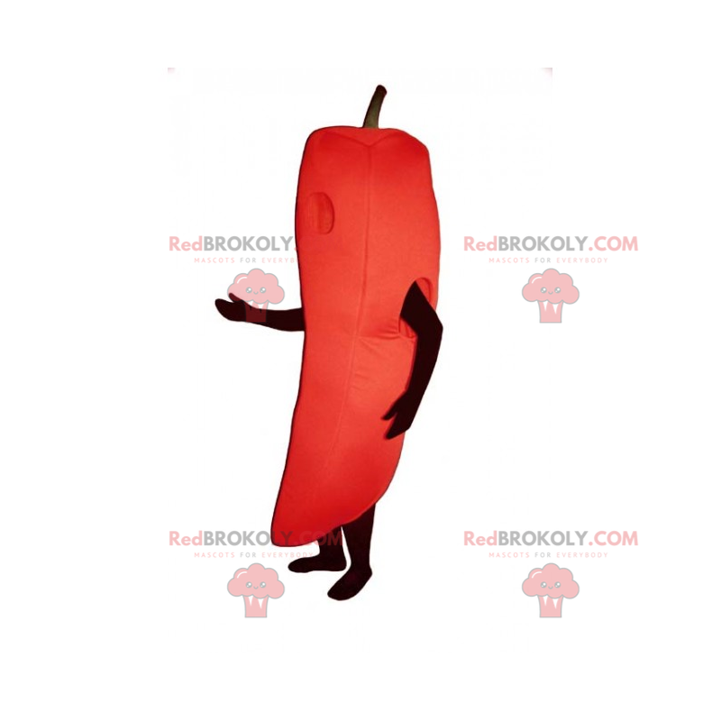 Mascotte di peperone rosso - Redbrokoly.com