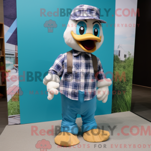 Cyan Geese Maskottchen...