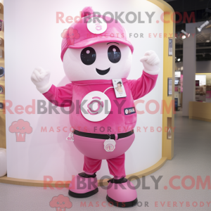 Rosa anheng maskot kostyme...