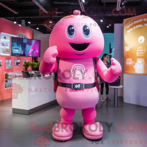 Roze hanger mascotte...