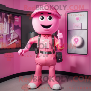 Rosa Anheng Maskot Kostyme...