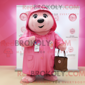 Pink Seal maskotdraktfigur...